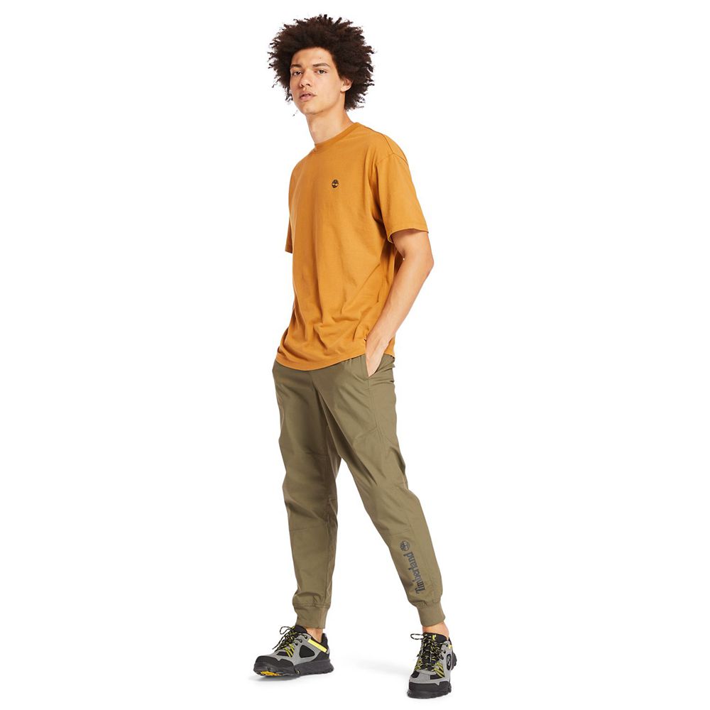 Pantaloni Timberland Barbati Masline Verzi - Woven Jogger - Romania - MBKNGA467